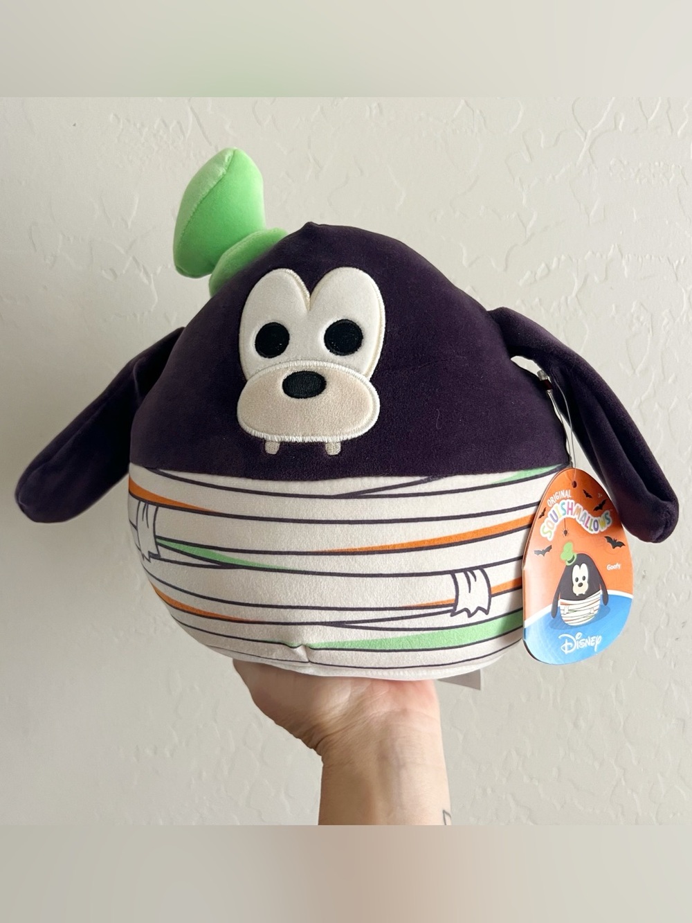 Disney Squishmallow Goofy Mummy Halloween Plush 12in